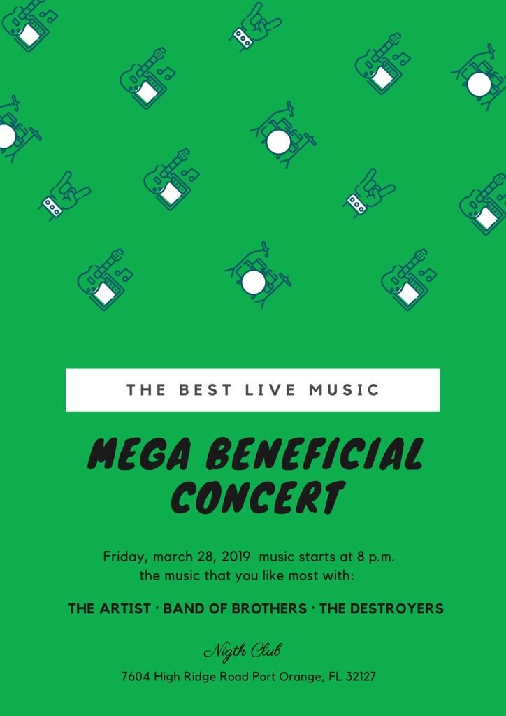 Music concert poster templates