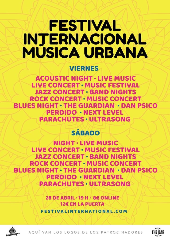 festival musica urbana cartel