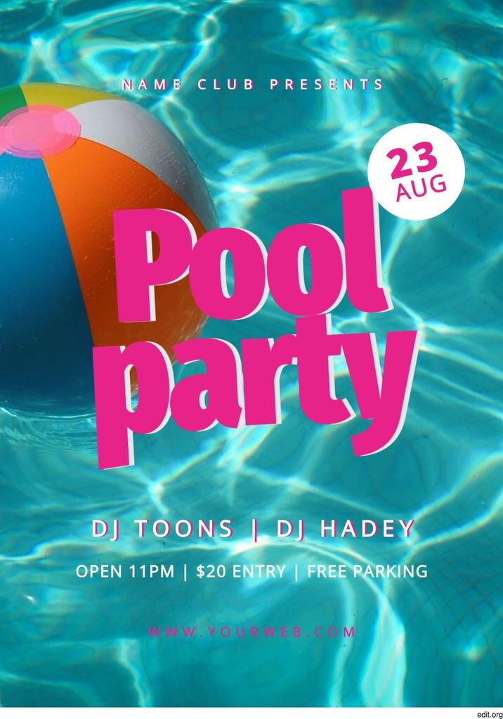 pool party poster