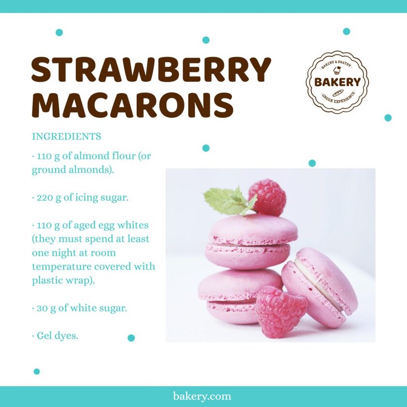 strawberry macarons
