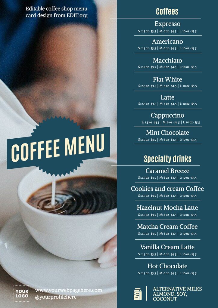Cafe Menu Templates