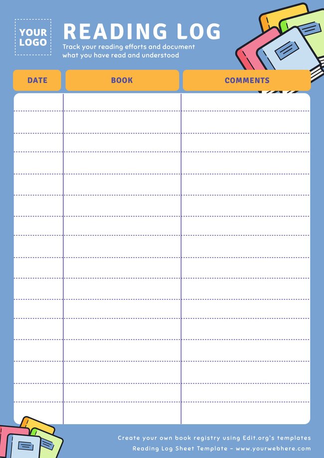 Printable Reading Log Sheet Templates