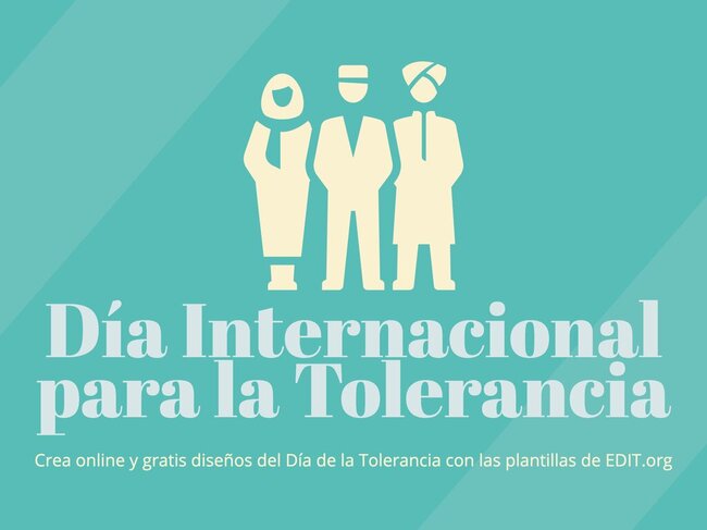 Diseña Carteles Del Día Internacional Para La Tolerancia 4971