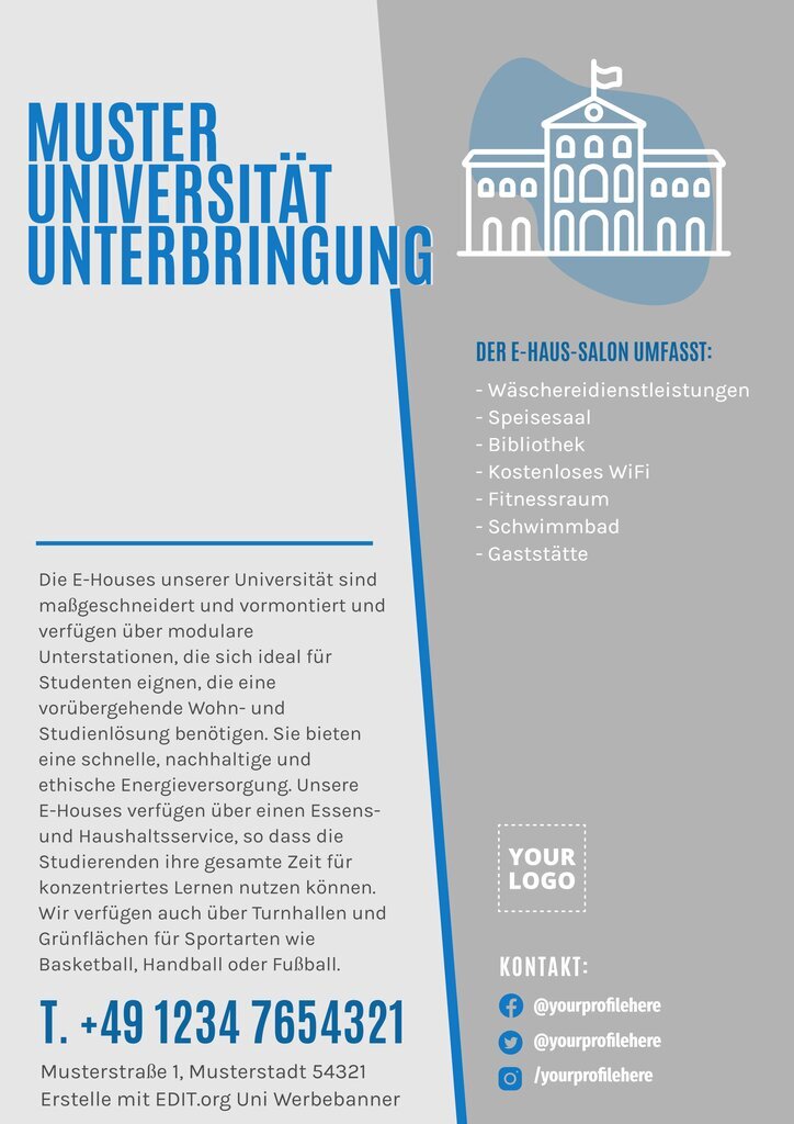Online editierbare Vorlagen für Universitäten