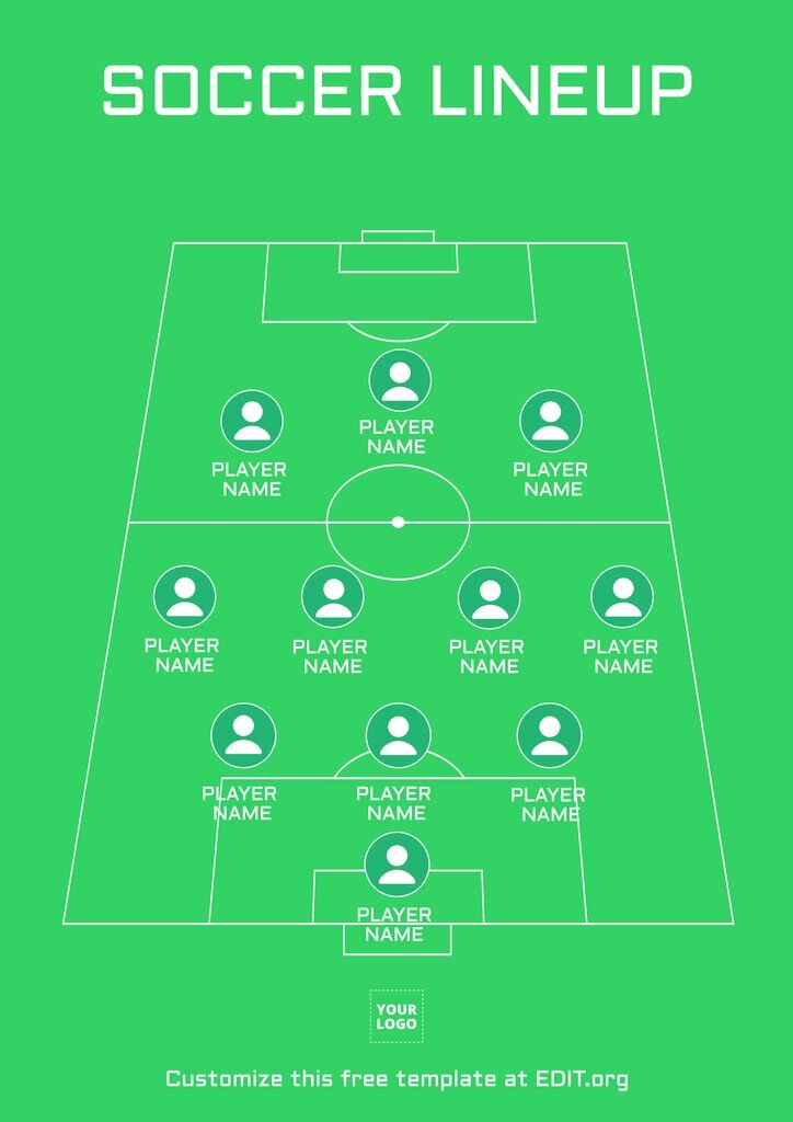 Soccer lineup template to edit online for free