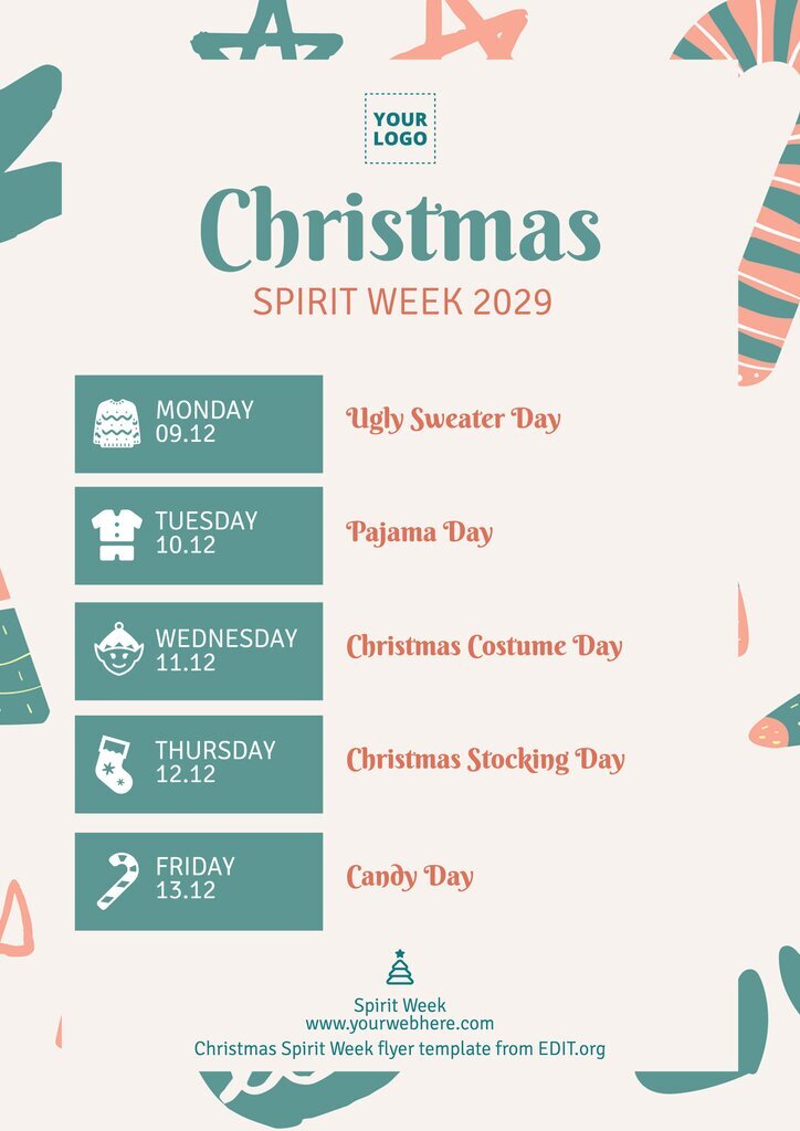 spirit week flyer