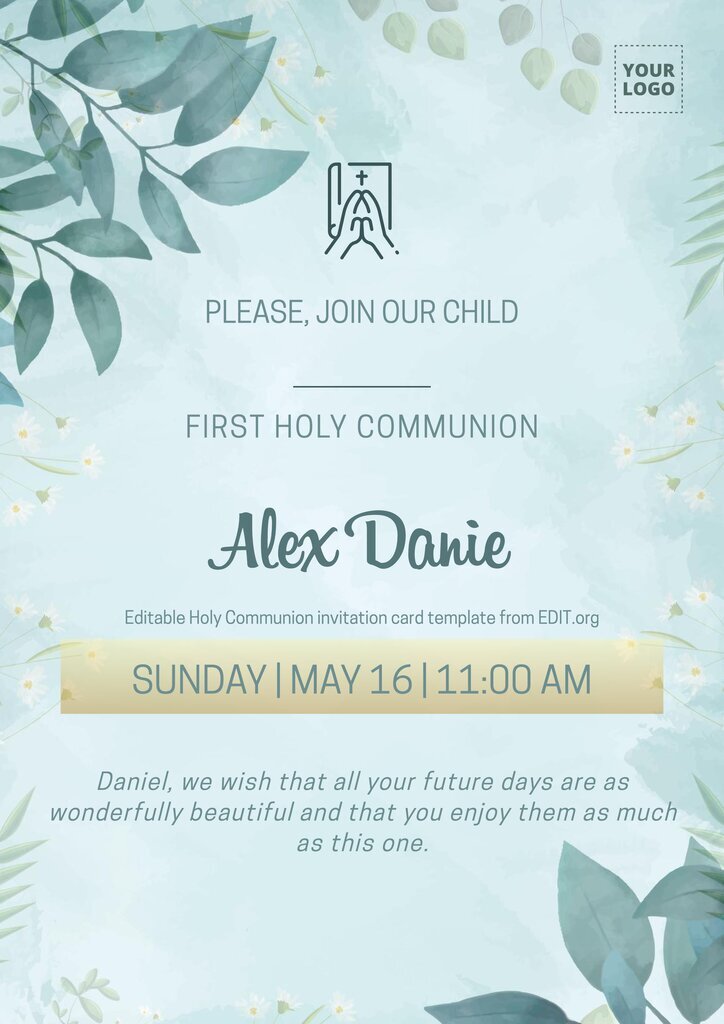 First Communion Invitation Templates First Communion Invitation Templates
