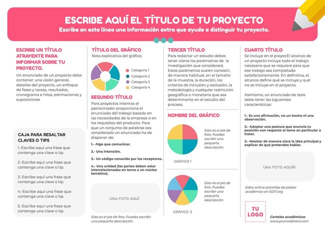 Plantillas de Poster Académico para editar gratis Plantillas de Poster Académico para editar gratis