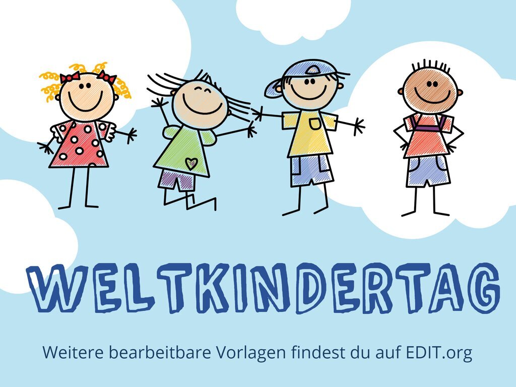 Weltkindertag Plakatvorlagen