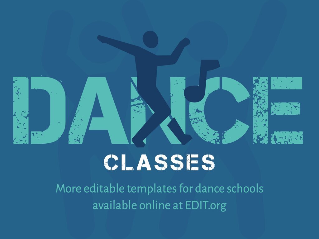 Make a dance class flyer or poster
