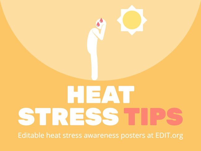 Heat Stress Safety Poster Free