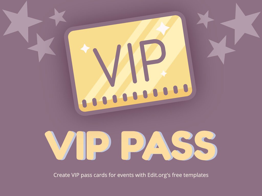 Customizable Free Printable Vip Pass Template Prntbl concejomunicipaldechinu gov co