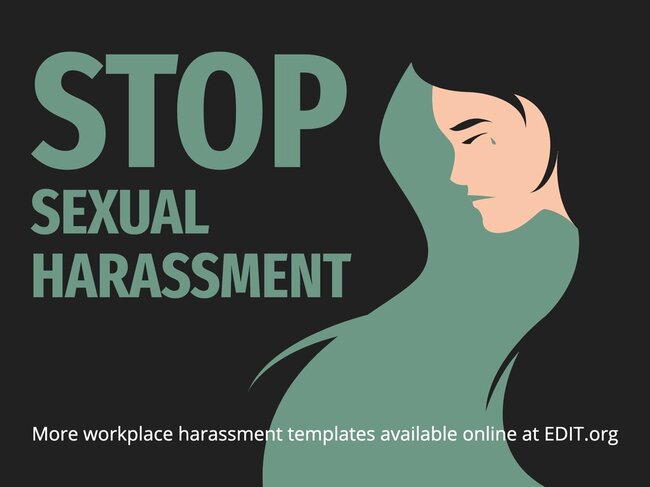 Custom Workplace And Sexual Harassment Posters 