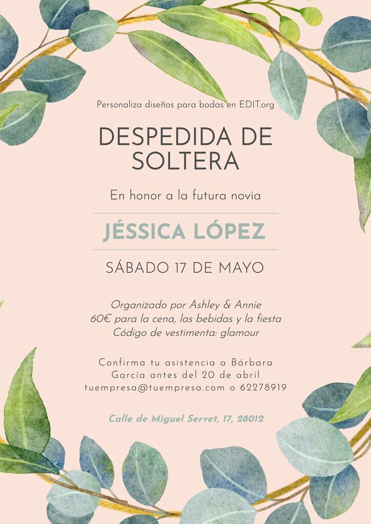 Invitaciones Despedidas