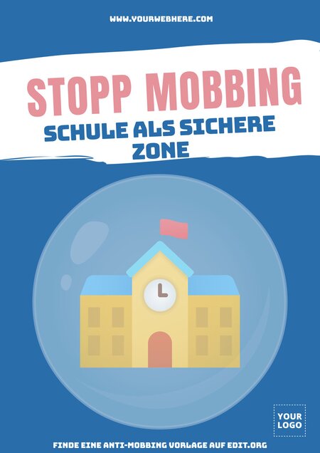Mobbing Sticker Kostenlose Anti-Mobbing-Poster für Schulen