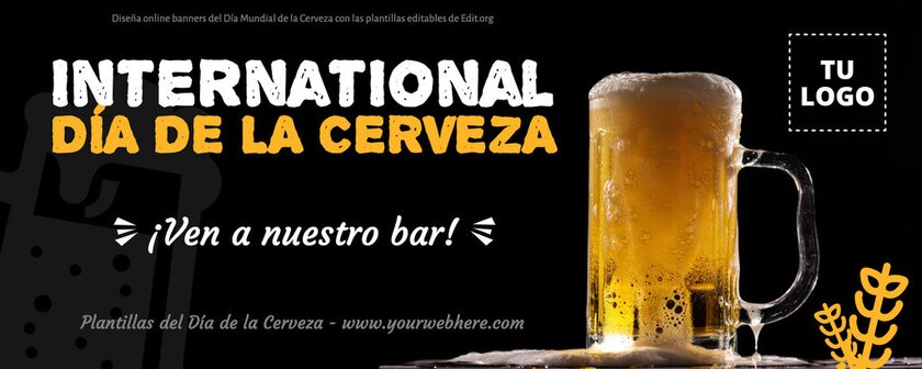 Plantillas del 5 de agosto Día Internacional de la Cerveza