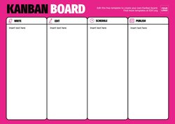 Create Printable Kanban Board Templates