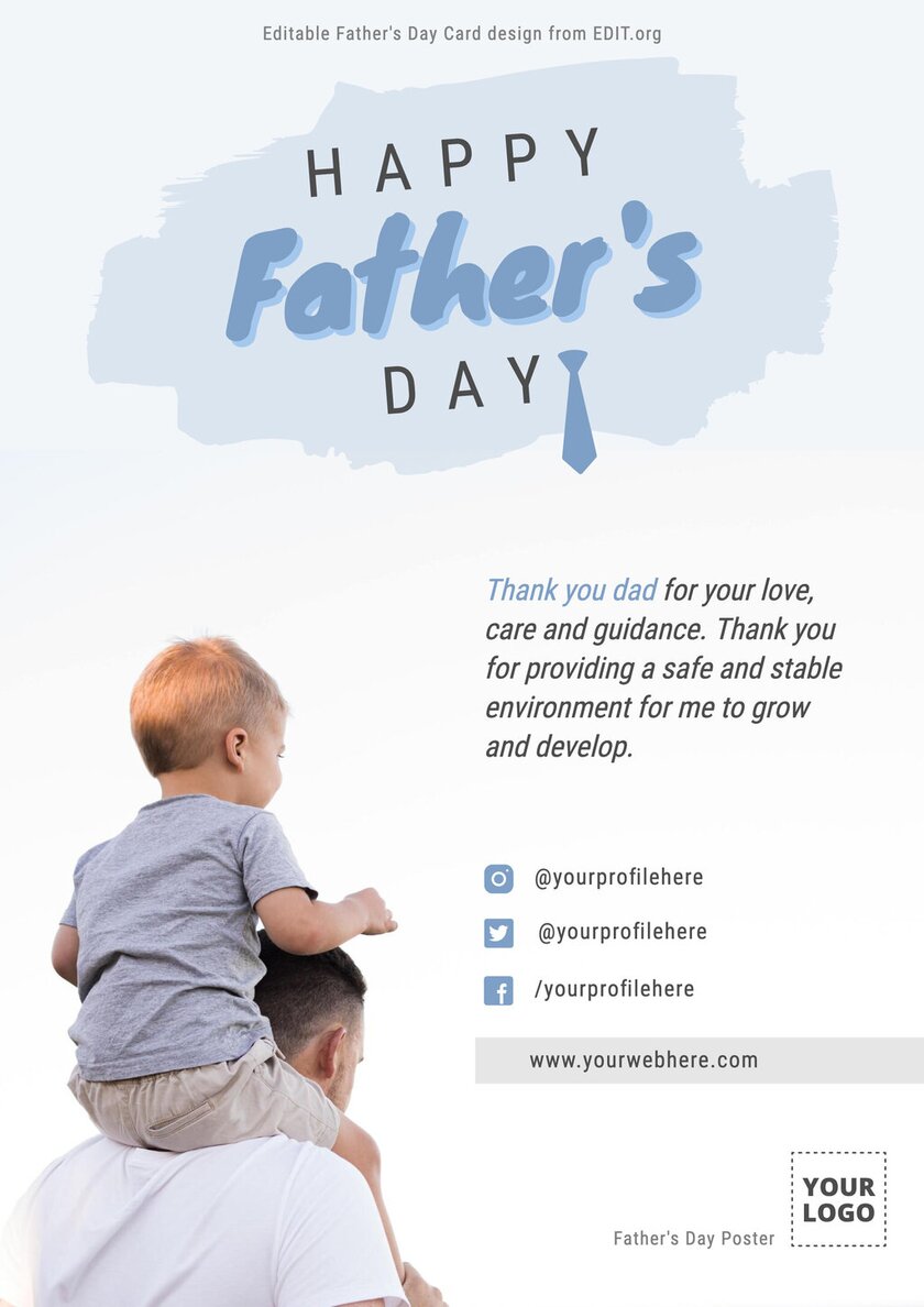 Customizable Father's Day cards online