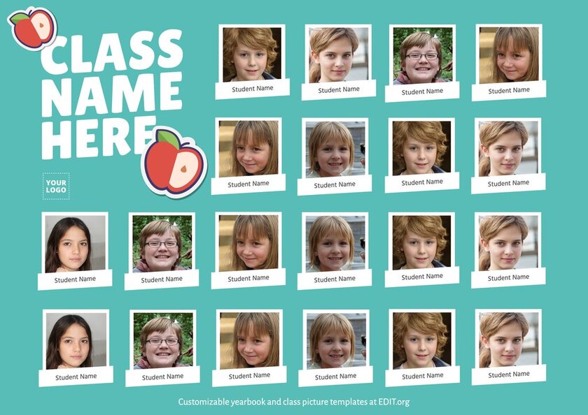 class photo template photoshop free download