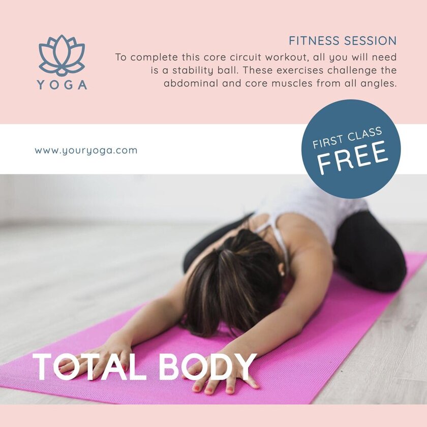 Fitnessstudio 'Total Body' (Ganzkörper) Yoga
