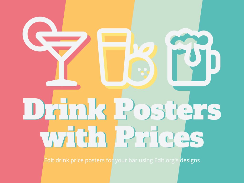 drink poster design