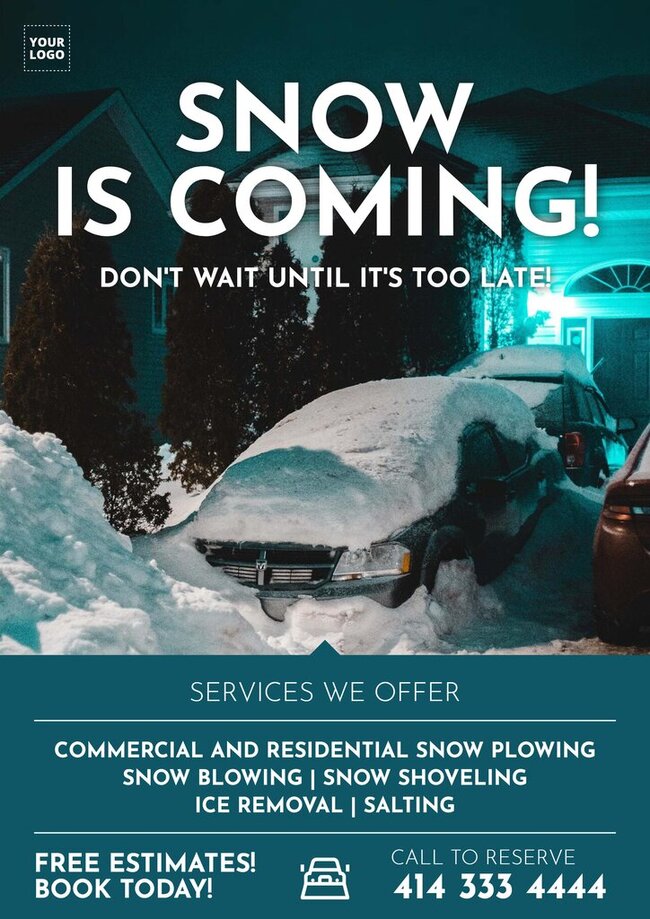 Snow Removal Flyer Templates Free