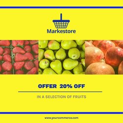 Editable image for offers and discounts for fruit shops