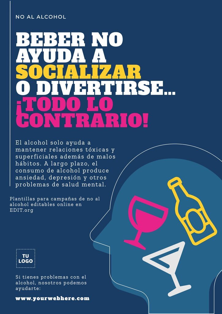 Carteles para campañas de prevencion de consumo de alcohol y drogas