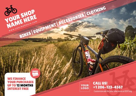 Free Bike Shop flyer templates