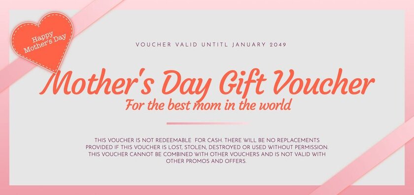 mother's day voucher template 