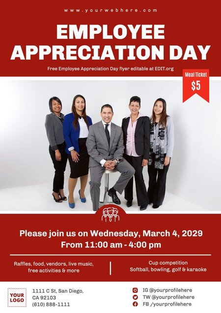 free-employee-appreciation-day-party-linkedin-post-template-template