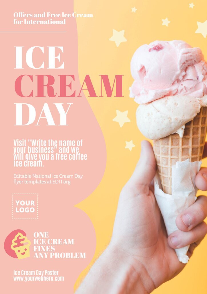 Design Ice Cream Day Poster Designs Online 3049