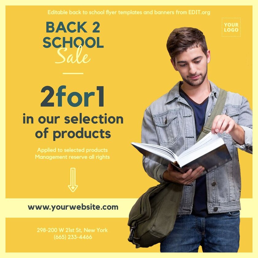 Bearbeitbares Poster mit Ideen 'Welcome back to school'
