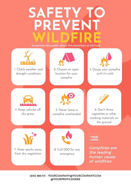 Create a fire prevention poster online