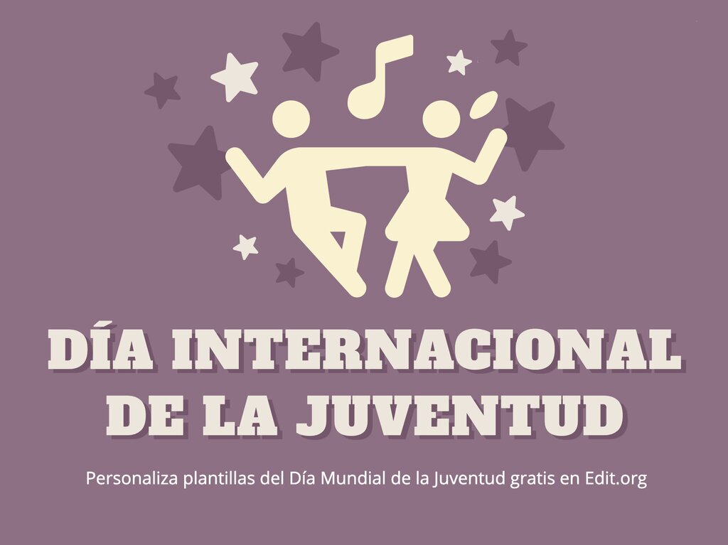 Pósters Del Día Internacional De La Juventud Editables 2740