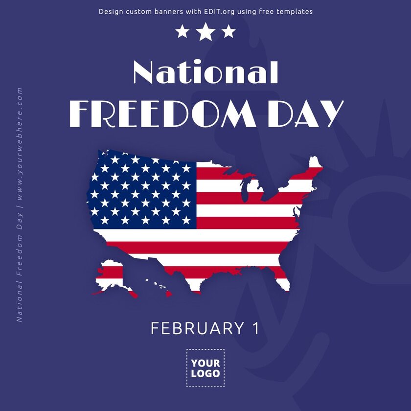 Templates with information about National Freedom Day