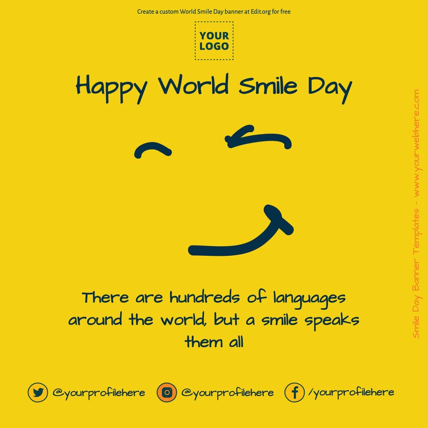 world-smile-day-poster-templates