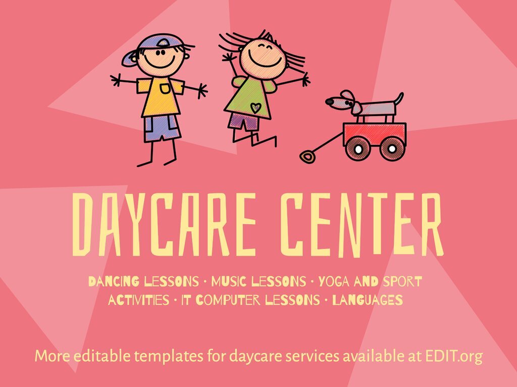 Free Daycare Templates Davidmarstonwrites Blog