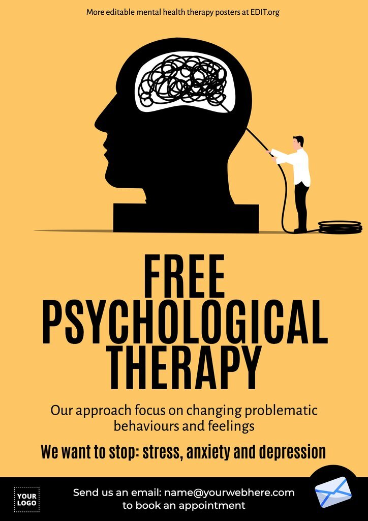 Free flyer for group therapy to customize online