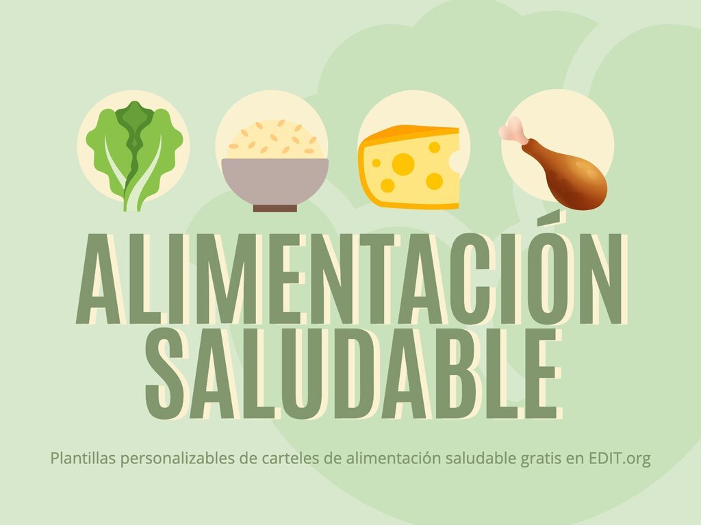 Crea Un Póster De Alimentación Saludable Gratis 1399