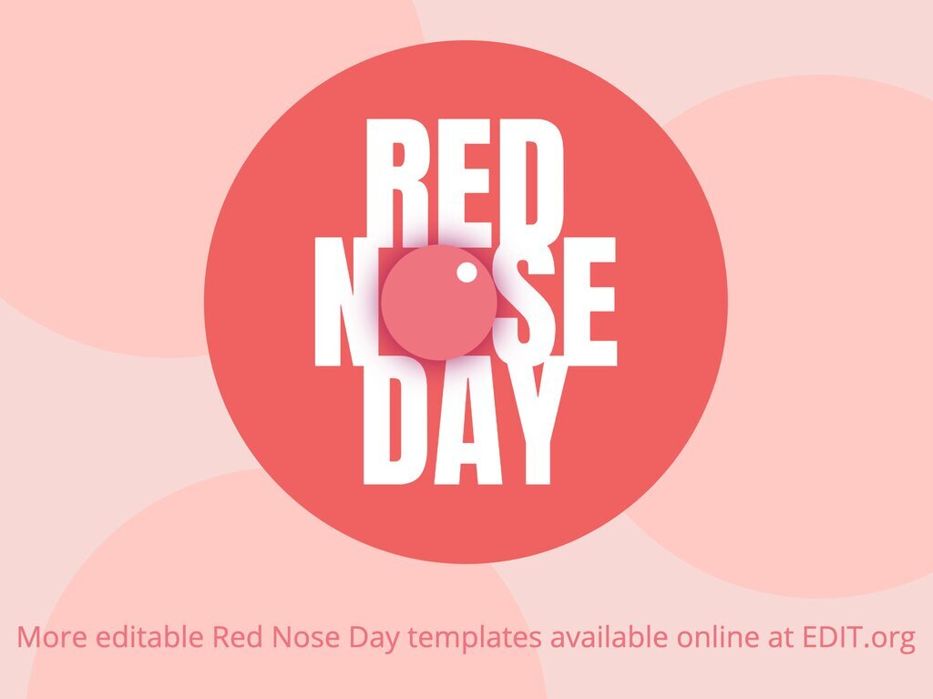 Red Nose Day poster templates editable online
