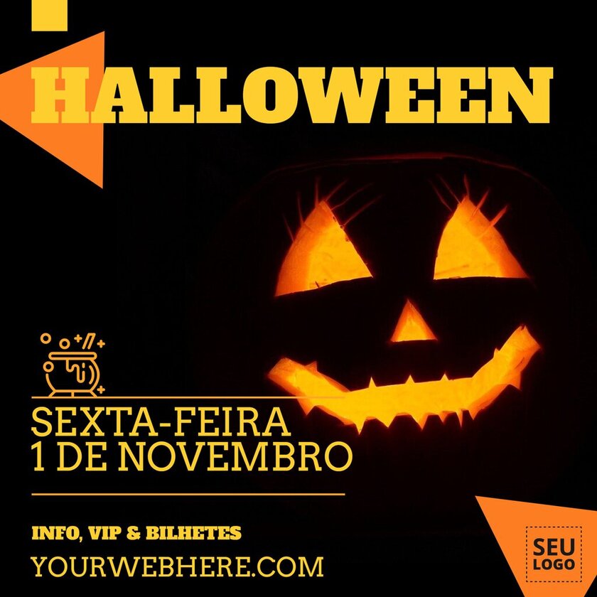 Crie convites para festas de Halloween com modelos