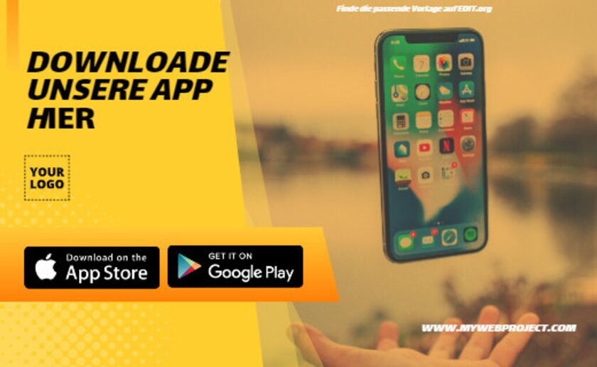 Mode App Download Promotion Vorlage