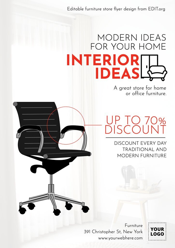 Free office furniture banner templates