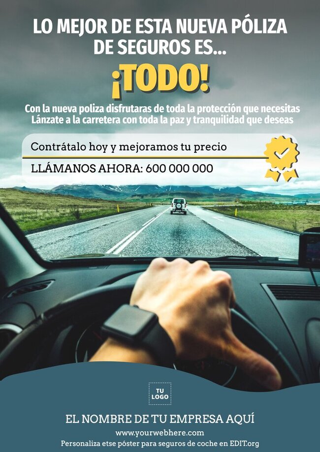 Plantillas De Seguros De Autos Para Diseñar Anuncios