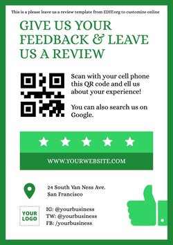 Designs For Requesting Customer Reviews Online