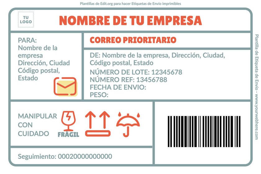 Crea Etiquetas De Envio Personalizadas