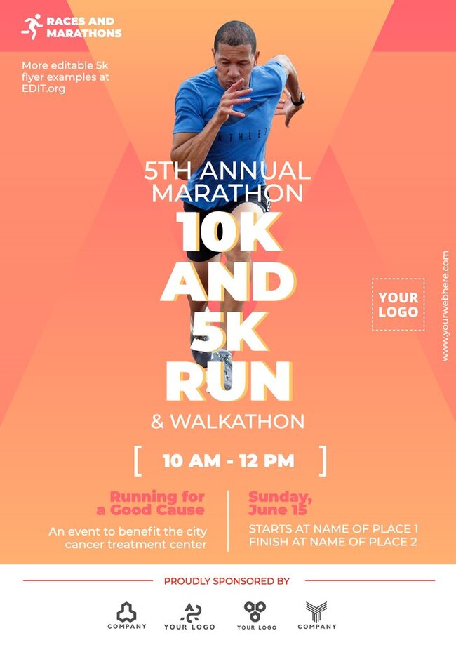 Running Race Flyer Designs