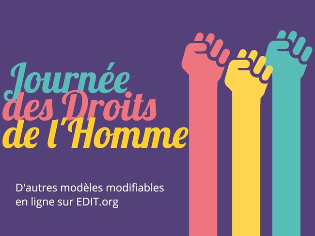 Personnalisez Des Affiches Sur Les Droits De Lhomme 4296