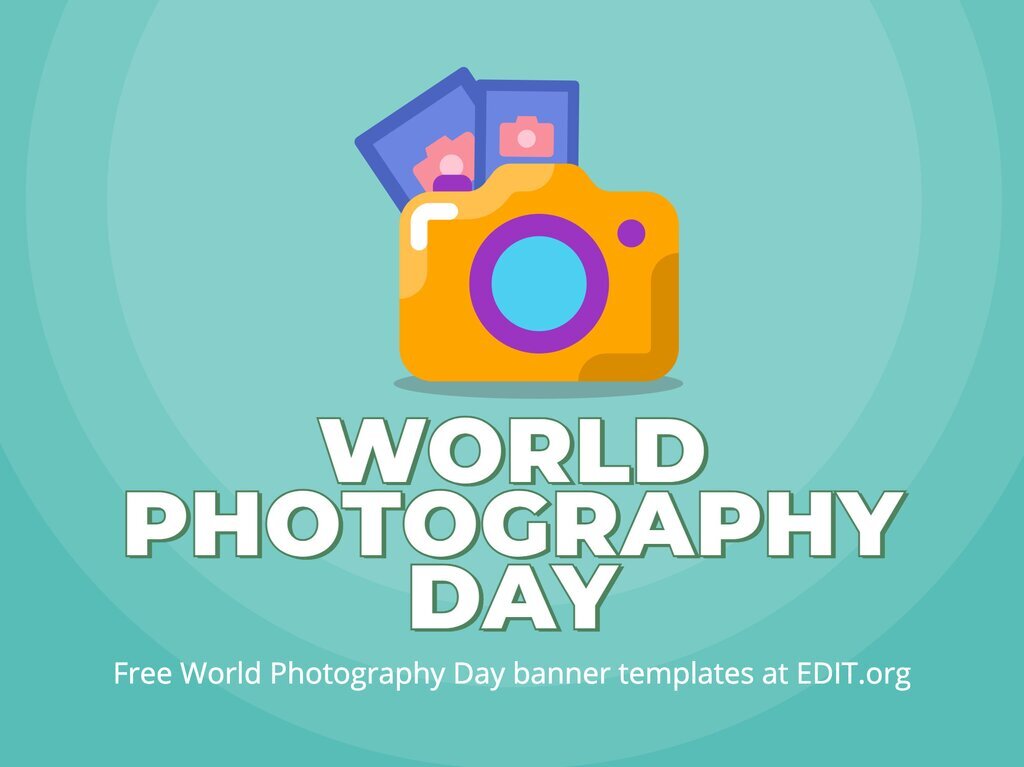 Free World Photography Day poster designs